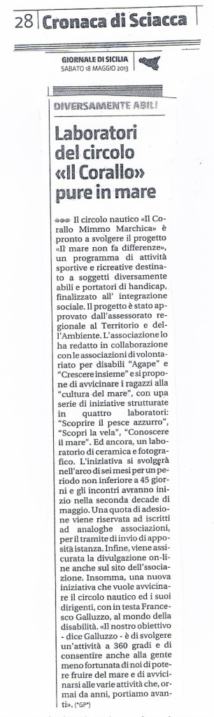 giornale di sicilia 18 maggio 2013